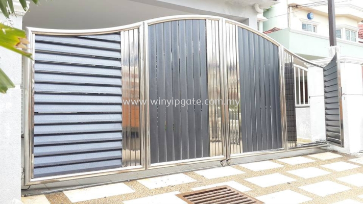 Stainless Steel Folding Gate and Fully Aluminum Plate