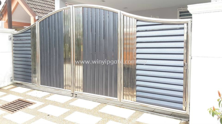 Stainless Steel Folding Gate and Fully Aluminum Plate