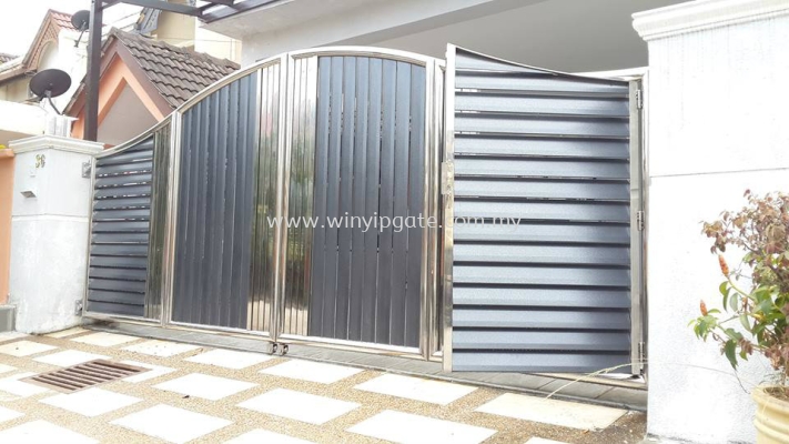 Stainless Steel Folding Gate and Fully Aluminum Plate