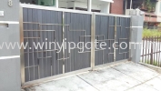 Stainless Steel Swam Main Gate and Aluminum Wood Plate Size 14'-0 Stainless Steel Swam Main Gate and Aluminum Wood Plate Size