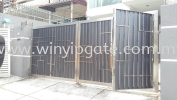 Stainless Steel Swam Main Gate and Aluminum Wood Plate Size 14'-0 Stainless Steel Swam Main Gate and Aluminum Wood Plate Size