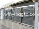 Stainless Steel Folding Gate 16' and Aluminum Plate Stainless Steel Folding Gate and Aluminum Plate