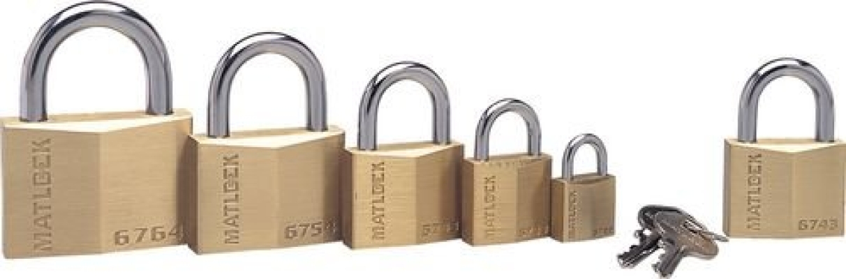 Padlocks, Brass Padlocks 20 x 3.7 x 10.3mm MTL9506722