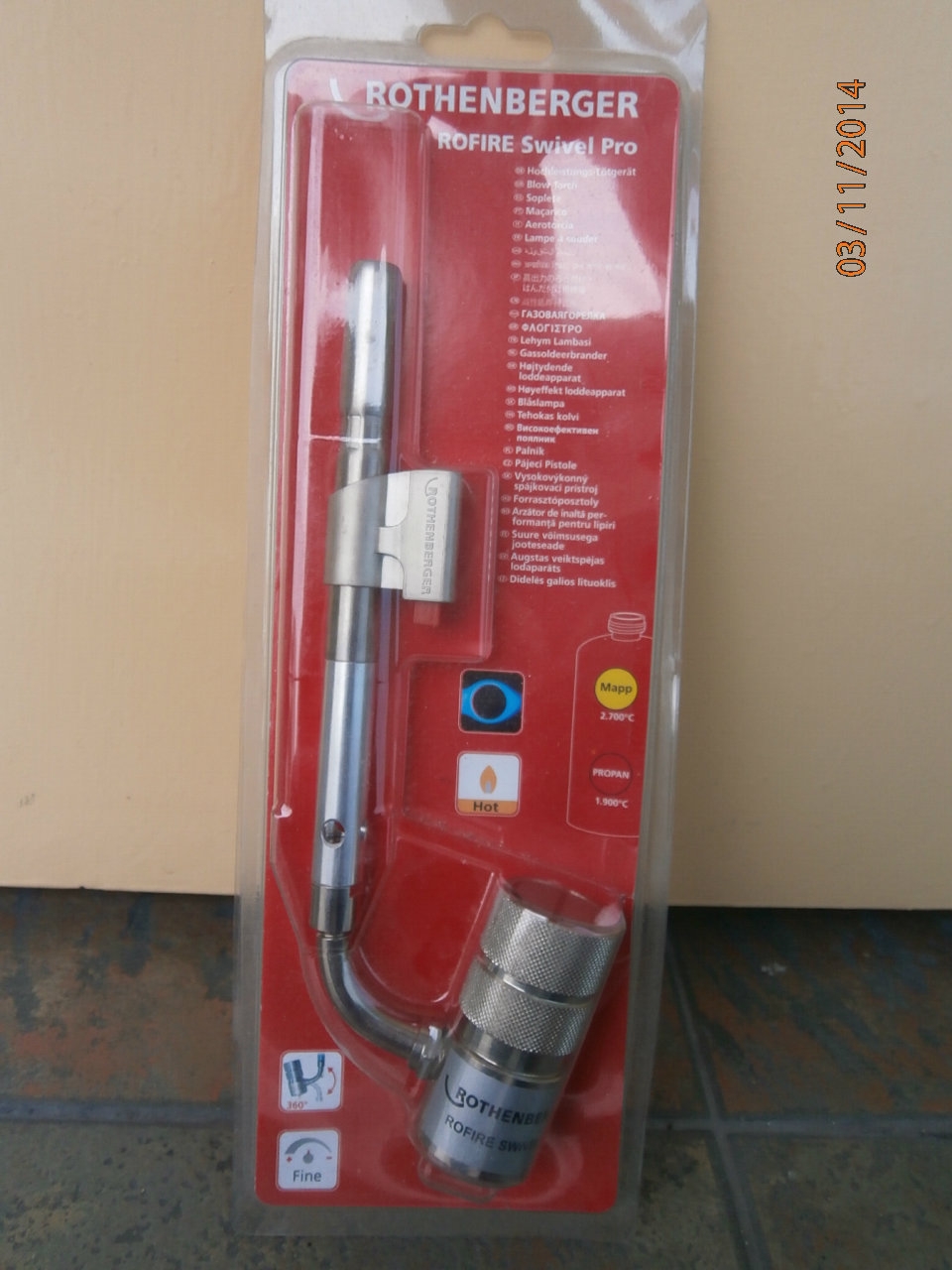 ROTHENBERGER ROFIRE SWIVEL PRO CYCLONE3.5016