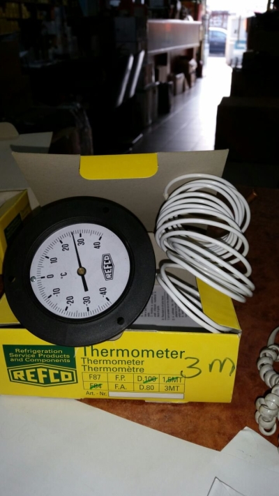 REFCO F-87 Series Thermometer With Capillary Tube (Range: -40 up to +40C)                                 