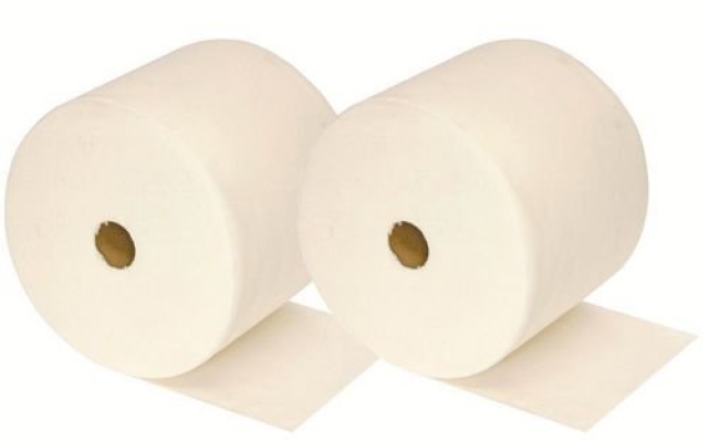 Wiper, Workshop Rolls 2 Ply White Perf 28cm x 290m SOL9522730M