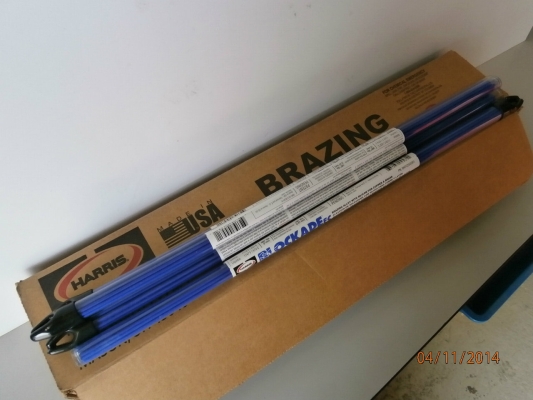 HARRIS BLOCKADE BRAZING ROD 2MM DIA. x 500MM FLUX-COATED