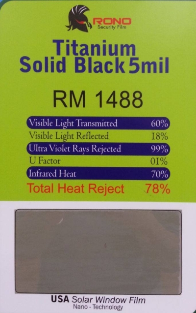 TITANIUM SOLID BLACK 5 MIL