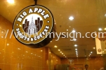 Big Apple Donuts and Coffee Stainless Steel 3D Led Signboard
