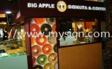 Big Apple Donuts and Coffee Stainless Steel 3D Led Signboard