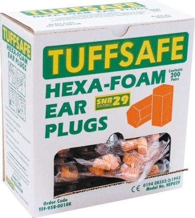 Plugs, Disposable Ear Plugs Hexa-Foam TFF9580010K