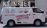 Van Sticker LG Sticker + LG Laminate + Print & Cut Van Vehicle advertising 