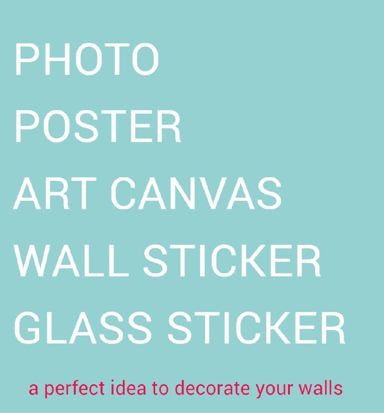 wallpaper printing / photo canvas