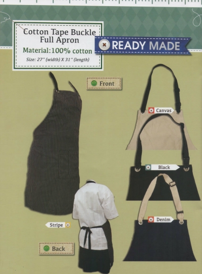 Cotton Tape Buckle Full Apron