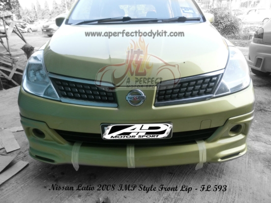 Nissan Latio 2008 IMP Style Front Lip 