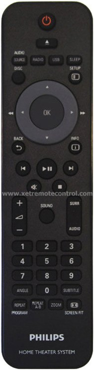 RC26-B0071 PHILIPS HOME THEATER REMOTE CONTROL