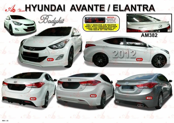 Hyundai Elantra MD AM Style Bodykit