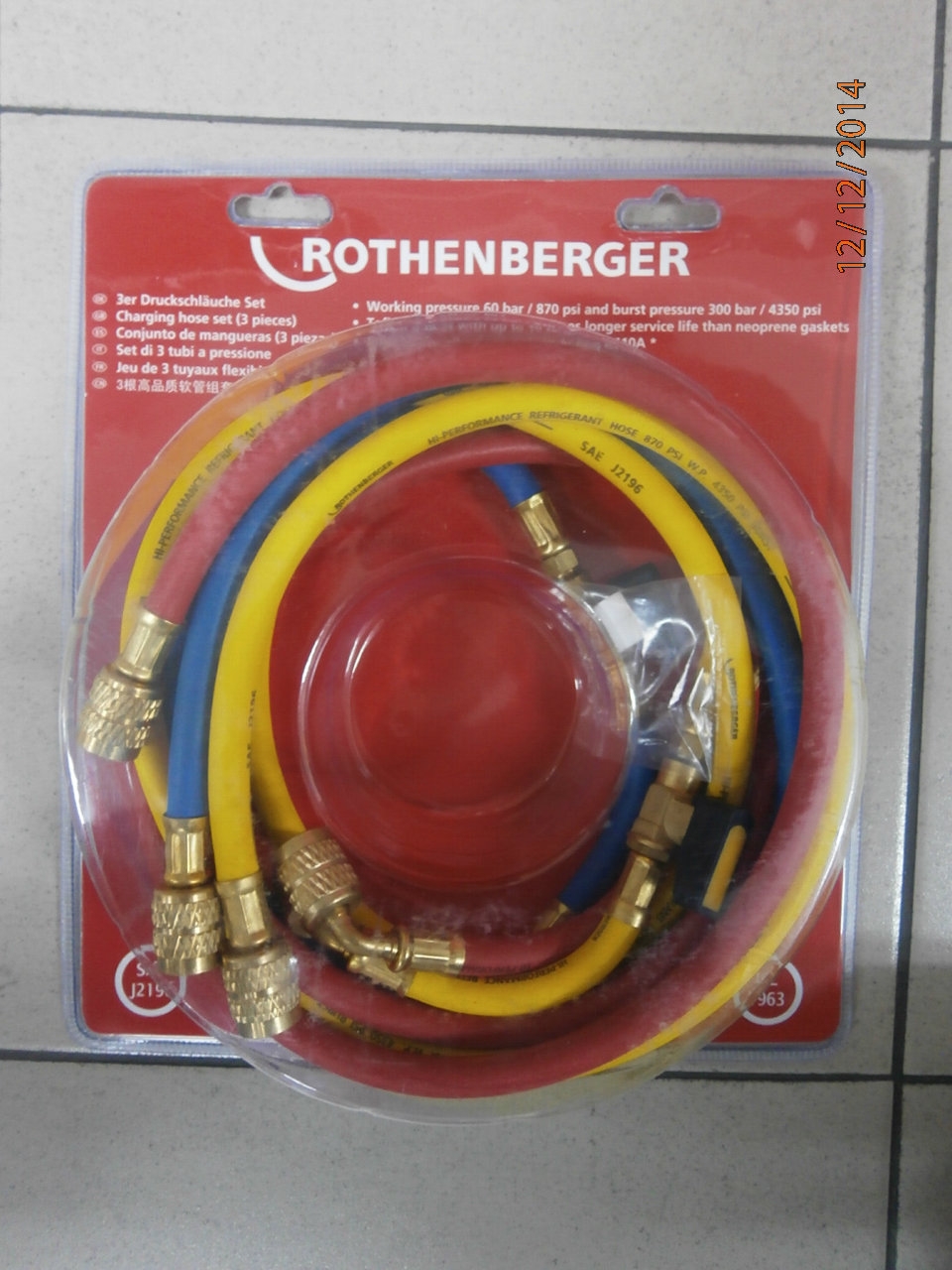 ROTHENBERGER 1500000030 5FT PLUS SE CH. HOSE (SET)