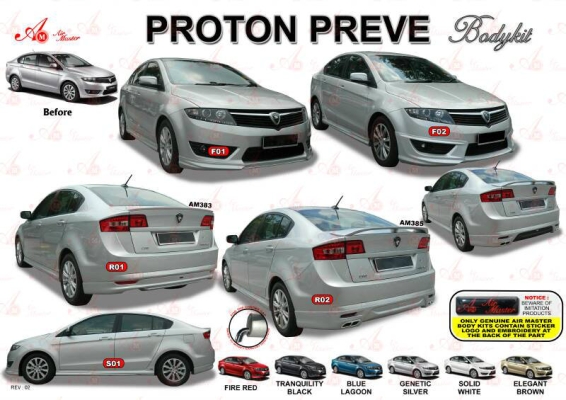 Proton Preve AM Style Bodykit