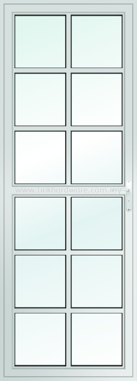 Aluminium Swing Door with Glass