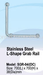 SGR-04 SS L-Shape Grab Rail