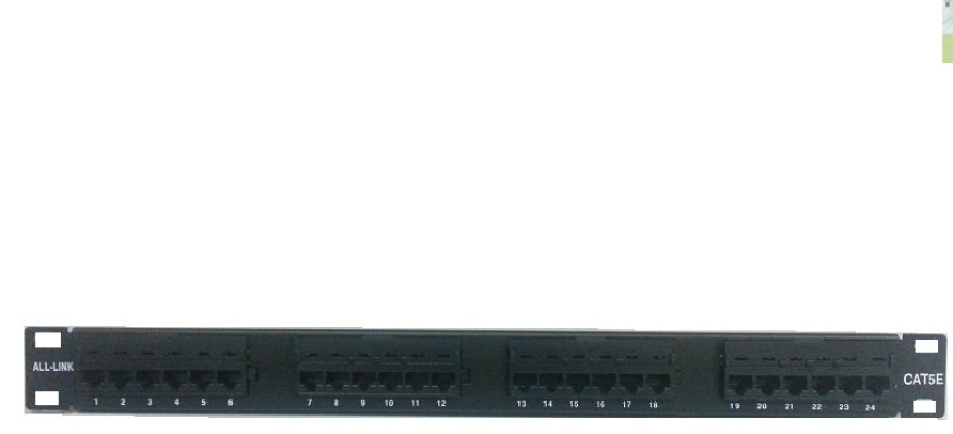 RJ45 Patch Panel Cat5E 19'' 24 port ALL-LINK