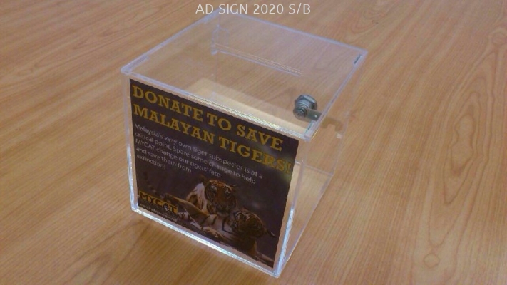 acrylic donate box 