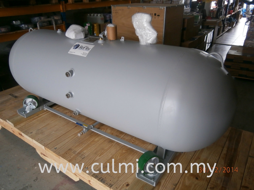 RefTech ASME-250-075-HP 250GL Tank (913kgs At 80% Capacity) * Built-In 80% Safety Valve