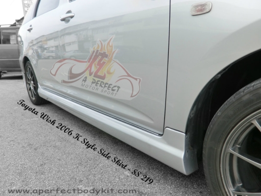 Toyota Wish 2006 K Style Side Skirt 