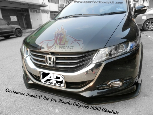 Customize Front V Lip for Honda Odyssey RB3 Absolute 