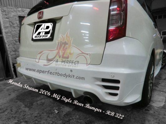 Honda Stream 2006 MG Style Rear Bumper