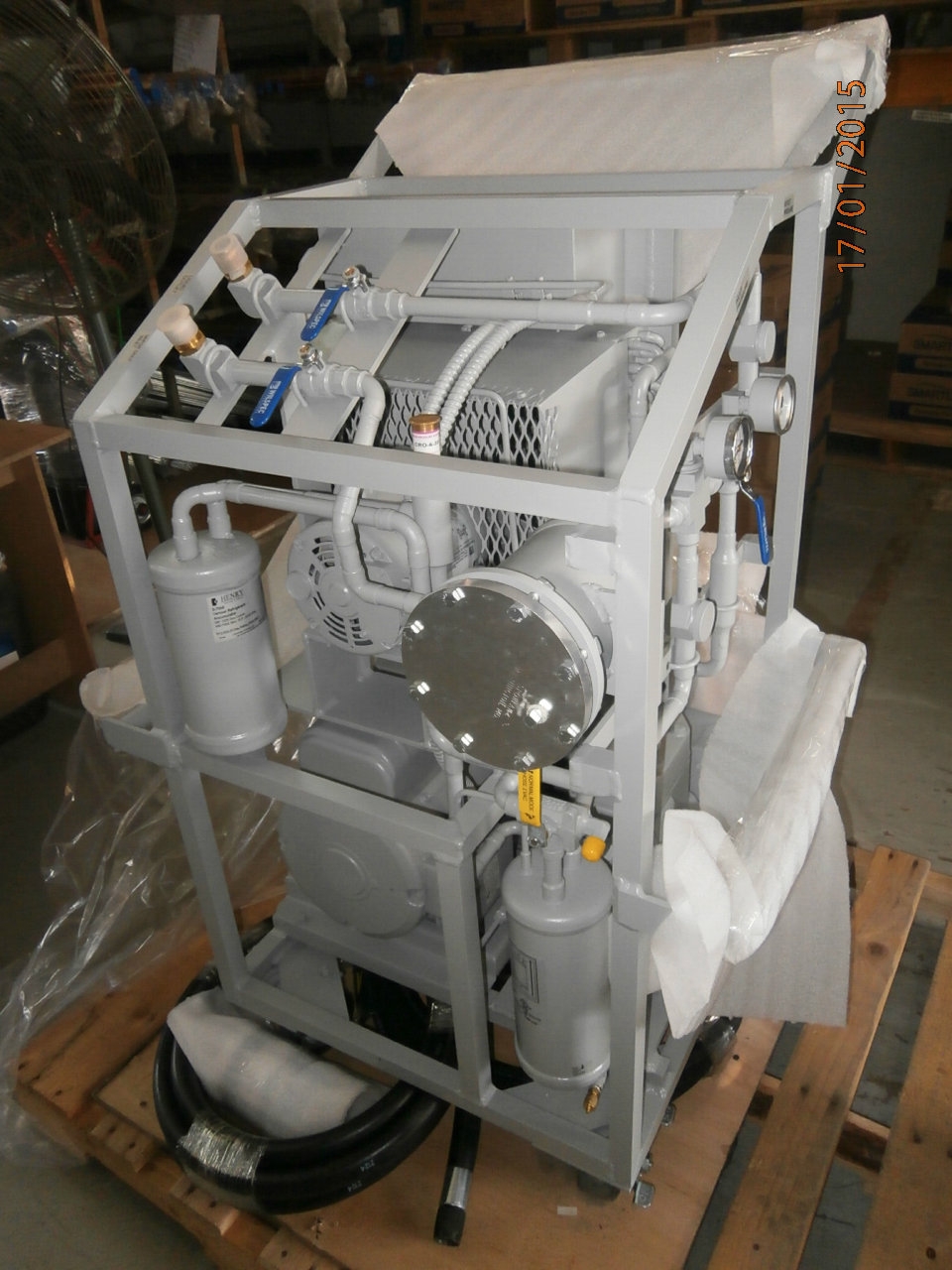 RefTec CRH-A-240-1-E EVAC EM 3HP 230V 1PH Refrigerant Recovery & Recycling Machine