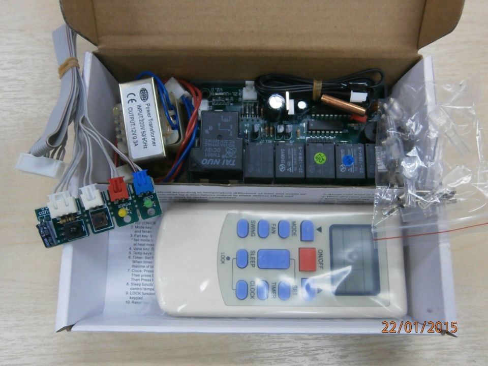 ZL-UO3A PCB C/W R/CONTROL FOR WALL MOUNTED (UNIVERSAL)