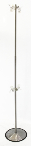 604102 - POSTER STAND ROUND BASE w 2 CLIPS (E09) BANNER STANDS