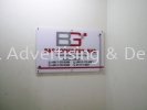 B&G 6mm acrylic bevel edge with front paste sticker 48in x 30in Acrylic Signage