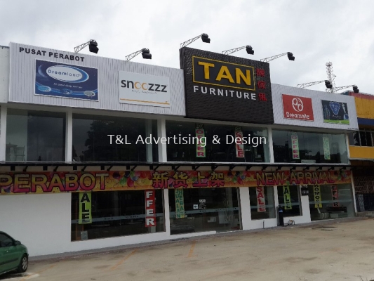 Tan Furniture Spandrel signboard