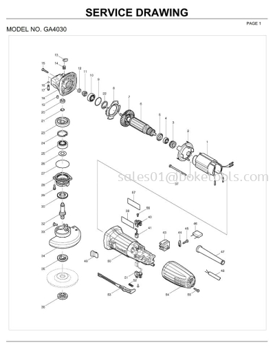 GA4030 ANGLE GRINDER