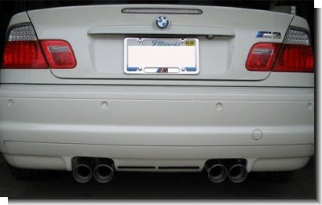 BMW E46 M3 rear bumper ( for dual exhaust )