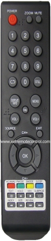 LED-22FHD MECK TV REMOTE CONTROL MECK  TV REMOTE CONTROL