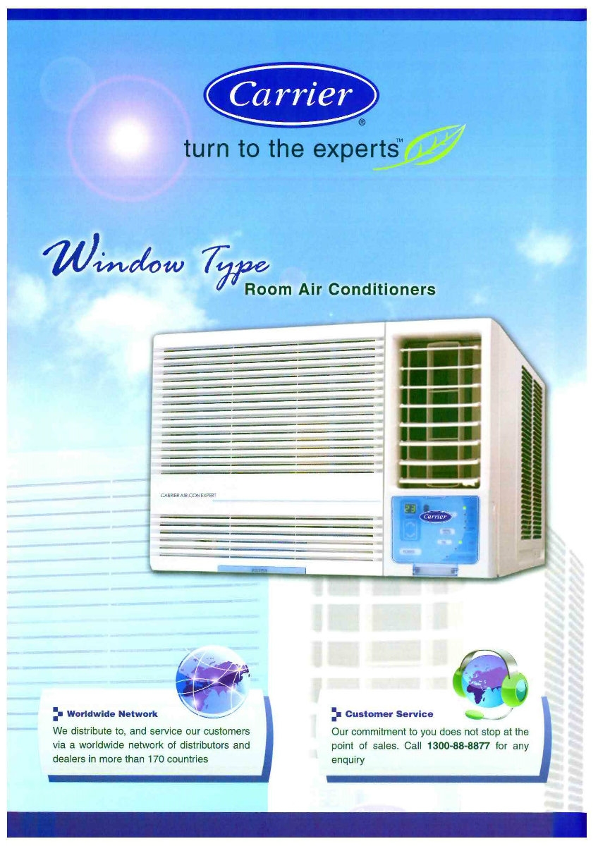 CARRIER 51KW DX WINDOW ROOM AIR-CONDITIONER