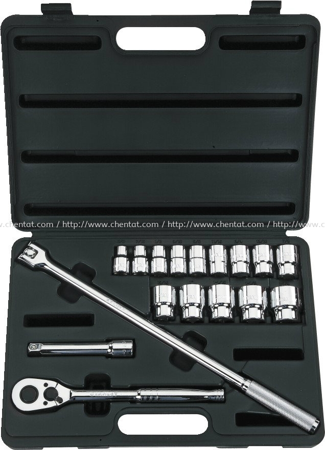 STANLEY - 1/2" DRIVE 17 PIECE FRACTIONAL SOCKET SET 每 12 POINT STANLEY - 1/2" DRIVE 17 PIECE FRACTIONAL SOCKET SET 每 12 POINT Tool Sets / Master Sets / Socket Sets Hand Tools