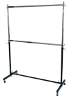 402005 - GARMENT RACK 1-018 (4' SQ 2L) Garment Rack GARMENT RACKS