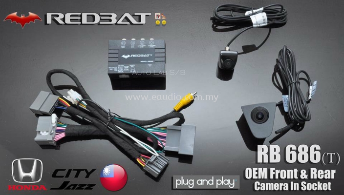 Redbat RB686 Honda City/Jazz Oem Front & Rear Camera