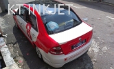 Red one - White Sticker + Laminate + Print & Cut Car Vehicle advertising 