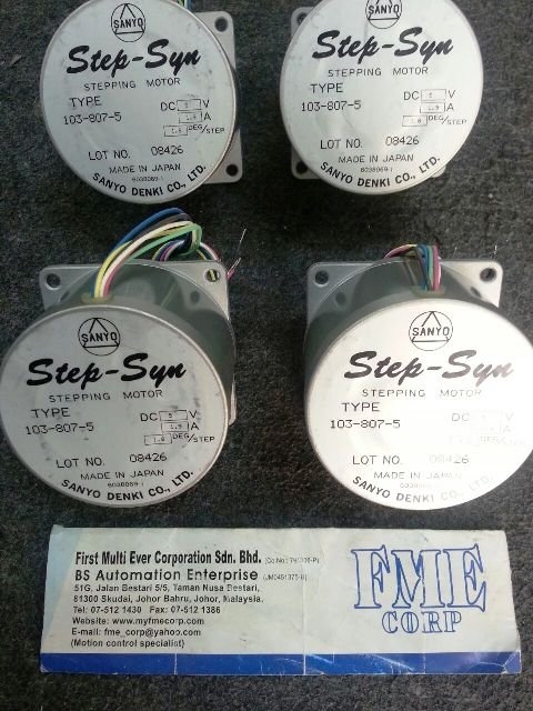 SANYO DENKI STEPPING MOTOR 103-807-5 MALAYSIA SINGAPORE INDONESIA