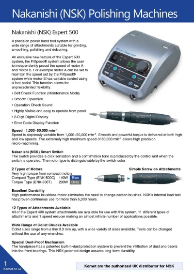 Nakanishi (NSK) Polishing Machines