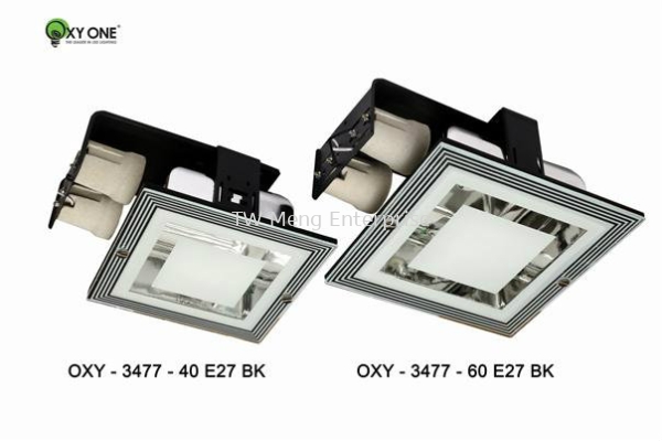 Conventional Down Light - 3477-40 / 3677-60 (BK)