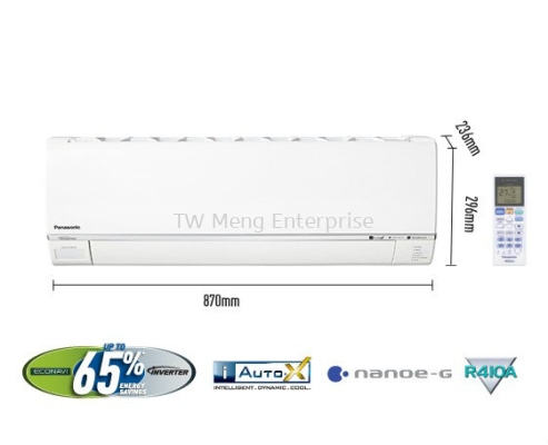 Single Split Air Conditioner - 1.0HP Premium Inverter Deluxe CS-S10RKH (CU-S10RKH)