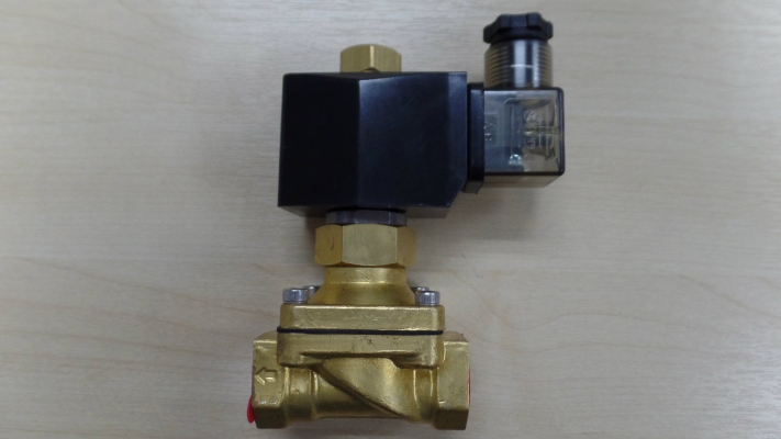 GPRO SOLENOID VALVE NO (NORMALLY OPEN) 2/2 WAY BRASS BODY (0-7BAR) C/W COIL 240V/50HZ LED/VDR