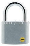 Y120/60/135 - Yale Silver Series Outdoor Brass / Satin Padlock (Baron Shackle) 60mm